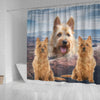 Lovely Australian Terrier Print Shower Curtains-Free Shipping