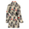 Cesky Terrier Patterns Print Women's Bath Robe-Free Shipping