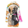 Leonberger Dog Print Women's Bath Robe-Free Shipping