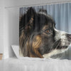 Papillon Dog Side View Print Shower Curtains-Free Shipping