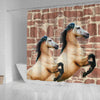 Cute Andalusian Horse Print Shower Curtains-Free Shipping