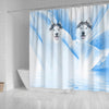 Siberian Husky Print Shower Curtain-Free Shipping
