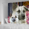 Cute Chinook Dog Print Shower Curtains-Free Shipping