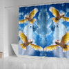 Salmon Crested Cockatoo Print Shower Curtains-Free Shipping