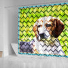 Lovely Beagle Dog Art Print Shower Curtains-Free Shipping