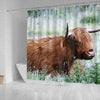 Amazing Highland Cattle (Cow) Print Shower Curtains-Free Shipping