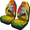 Blue and Yellow Macaw Print Car Seat Covers-Free Shipping