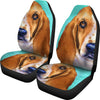 Basset Hound Dog Art Print Car Seat Covers-Free Shipping