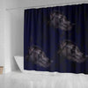 Black Great Dane Dog Art Print Shower Curtains-Free Shipping