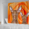 Pharaoh Hound Dog Print Shower Curtains-Free Shipping