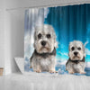 Lovely Dandie Dinmont Terrier Print Shower Curtains-Free Shipping
