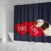 Teddy guinea pig Print Shower Curtain-Free Shipping