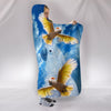 Salmon Crested Cockatoo Print Hooded Blanket-Free Shipping