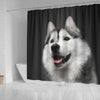 Siberian Husky Print Shower Curtains-Free Shipping