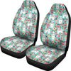 Shih Tzu Dog Floral Print Car Seat Covers-Free Shipping