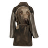 Amazing Weimaraner Dog Print Women's Bath Robe-Free Shipping
