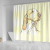 Bracco Italiano Dog Print Shower Curtain-Free Shipping