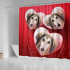 Saluki Dog Print Shower Curtain-Free Shipping