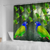 Blue Headed Parrot Print Shower Curtains-Free Shipping