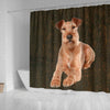 Irish Terrier Print Shower Curtain-Free Shipping