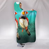 Zebra Finch Bird Print Hooded Blanket-Free Shipping