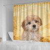 Lovely Cavapoo Print Shower Curtains-Free Shipping
