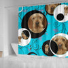 Basset Fauve de Bretagne Dog Print Shower Curtain-Free Shipping