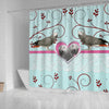 African grey parrot Print Shower Curtain-Free Shipping