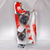 Siamese Cat Print Hooded Blanket-Free Shipping