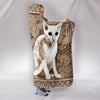 Oriental Shorthair Cat Print Hooded Blanket-Free Shipping