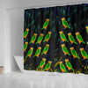 Caique Parrot Print Shower Curtains-Free Shipping