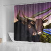Ankole Watusi Cattle (Cow) Print Shower Curtains-Free Shipping