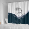 Dutch Warmblood Horse Print Shower Curtain-Free Shipping