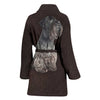 Cesky Terrier Dog Print Women's Bath Robe-Free Shipping