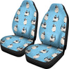 Siamese Cat On Skyblue Print Car Seat Covers-Free Shipping