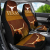Amazing Texas Longhorn Cattle (Cow) Print Car Seat Covers-Free Shipping