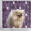 Cute Pekingese Dog Print Shower Curtains-Free Shipping