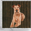Irish Terrier Print Shower Curtain-Free Shipping