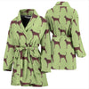 Treeing Walker Coonhound Dog Art Pattern Print Women's Bath Robe-Free Shipping