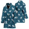 Bloodhound Dog Pattern Print Women's Bath Robe-Free Shipping