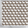 Sealyham Terrier Dog Pattern Print Shower Curtains-Free Shipping