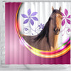 Kiger Mustang Horse Print Shower Curtain-Free Shipping
