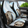Amazing English Longhorn Cattle (Cow) Print Car Seat Covers-Free Shipping