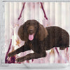 American Water Spaniel Print Shower Curtains-Free Shipping