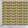 Shetland Sheepdog Pattern Print Shower Curtains-Free Shipping