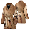 Lhasa Apso dog Print Women's Bath Robe-Free Shipping