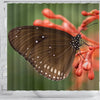 Butterfly Print Shower Curtains-Free Shipping