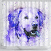 Labrador Dog Watercolor Art Print Shower Curtains-Free Shipping