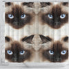 Himalayan Cat Print Shower Curtain-Free Shipping