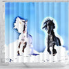 Andalusian horse Print Shower Curtain-Free Shipping